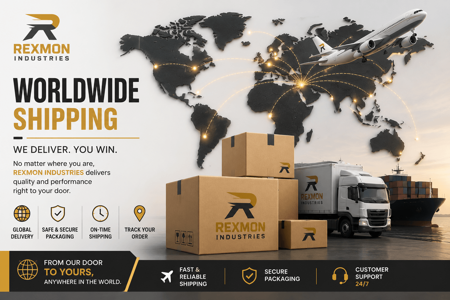 Worldwide tracked shipping