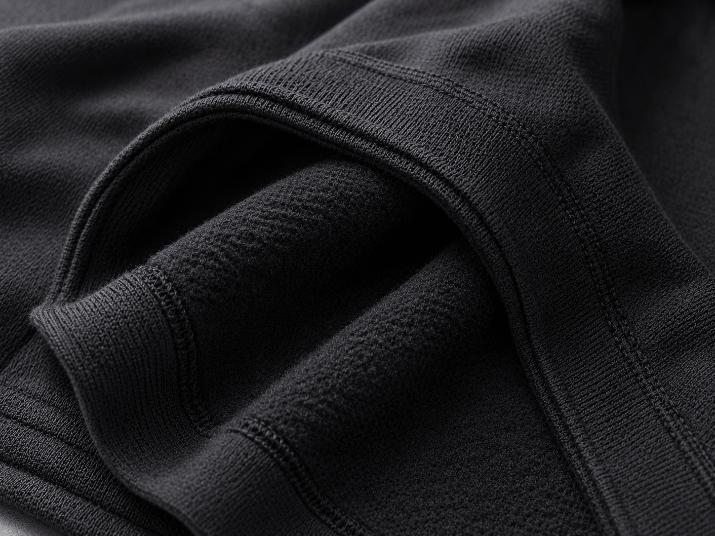 Brushed fleece fabric close up