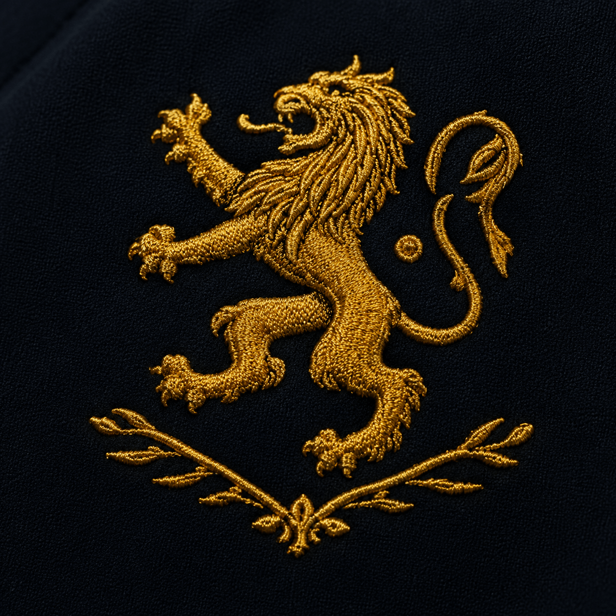 Metallic and specialty thread embroidery