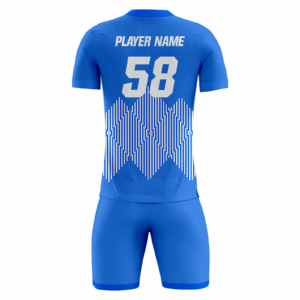 Diamondra custom soccer kit in royal blue and white by Rexmon Industries