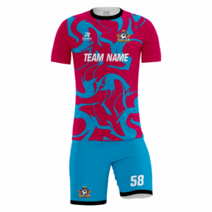 Fluxnova custom soccer kit in magenta and cyan by Rexmon Industries