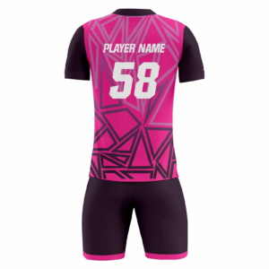 Gridspire. Gridspire fully sublimated custom soccer uniform in hot pink and black
