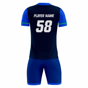 Hexanova. Hexanova fully sublimated custom soccer uniform in royal blue and navy